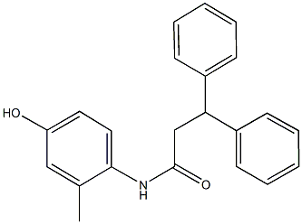N-(4-hydroxy-2-methylphenyl)-3,3-diphenylpropanamide Structural