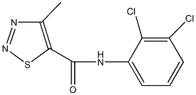 N-(2,3-dichlorophenyl)-4-methyl-1,2,3-thiadiazole-5-carboxamide Structural