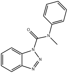 N-methyl-N-phenyl-1H-1,2,3-benzotriazole-1-carboxamide Structural