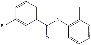 3-bromo-N-(2-methylphenyl)benzamide Structural