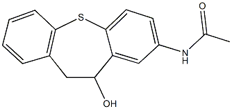 N-(11-hydroxy-10,11-dihydrodibenzo[b,f]thiepin-2-yl)acetamide Structural