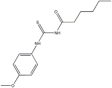 N-hexanoyl-N'-(4-methoxyphenyl)thiourea Structural