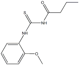 N-butyryl-N'-(2-methoxyphenyl)thiourea Structural