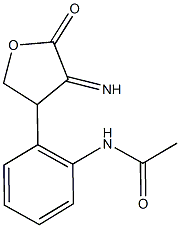 N-[2-(4-imino-5-oxotetrahydro-3-furanyl)phenyl]acetamide Structural