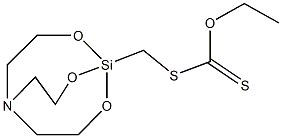 O-ethyl S-(2,8,9-trioxa-5-aza-1-silabicyclo[3.3.3]undec-1-ylmethyl) dithiocarbonate Structural