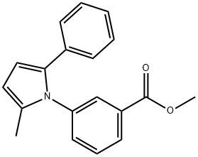 methyl 3-(2-methyl-5-phenyl-1H-pyrrol-1-yl)benzoate Structural