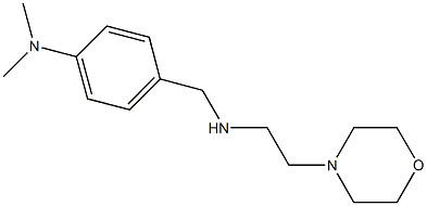 N-[4-(dimethylamino)benzyl]-N-[2-(4-morpholinyl)ethyl]amine Structural