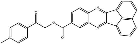 2-(4-methylphenyl)-2-oxoethyl acenaphtho[1,2-b]quinoxaline-9-carboxylate Structural