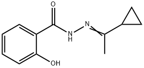N'-(1-cyclopropylethylidene)-2-hydroxybenzohydrazide Structural