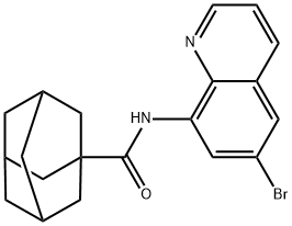 N-(6-bromo-8-quinolinyl)-1-adamantanecarboxamide Structural
