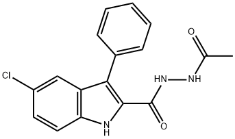 N'-acetyl-5-chloro-3-phenyl-1H-indole-2-carbohydrazide