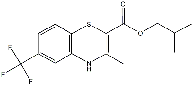 isobutyl 3-methyl-6-(trifluoromethyl)-4H-1,4-benzothiazine-2-carboxylate Structural