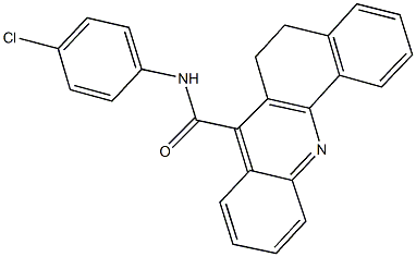 N-(4-chlorophenyl)-5,6-dihydrobenzo[c]acridine-7-carboxamide Structural