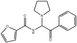N-(2-oxo-2-phenyl-1-pyrrolidin-1-ylethyl)-2-furamide Structural