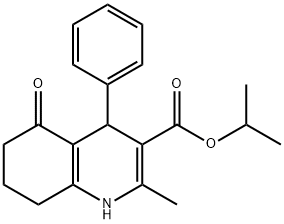 isopropyl 2-methyl-5-oxo-4-phenyl-1,4,5,6,7,8-hexahydro-3-quinolinecarboxylate Structural