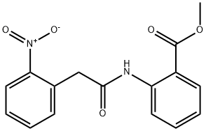 methyl 2-[({2-nitrophenyl}acetyl)amino]benzoate Structural