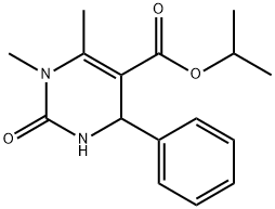 isopropyl 1,6-dimethyl-2-oxo-4-phenyl-1,2,3,4-tetrahydro-5-pyrimidinecarboxylate Structural