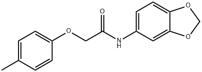 N-(1,3-benzodioxol-5-yl)-2-(4-methylphenoxy)acetamide Structural
