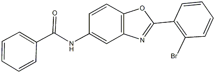 N-[2-(2-bromophenyl)-1,3-benzoxazol-5-yl]benzamide Structural