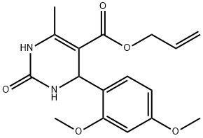 allyl 4-(2,4-dimethoxyphenyl)-6-methyl-2-oxo-1,2,3,4-tetrahydro-5-pyrimidinecarboxylate Structural
