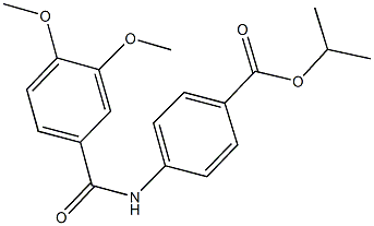 isopropyl 4-[(3,4-dimethoxybenzoyl)amino]benzoate Structural
