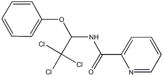N-(2,2,2-trichloro-1-phenoxyethyl)-2-pyridinecarboxamide Structural