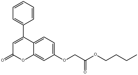 butyl [(2-oxo-4-phenyl-2H-chromen-7-yl)oxy]acetate Structural