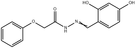 N'-(2,4-dihydroxybenzylidene)-2-phenoxyacetohydrazide Structural
