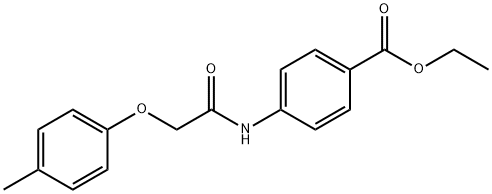 ethyl 4-{[(4-methylphenoxy)acetyl]amino}benzoate Structural