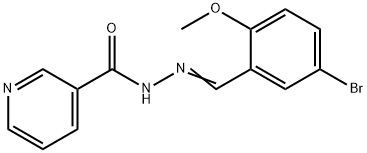 N'-(5-bromo-2-methoxybenzylidene)nicotinohydrazide Structural