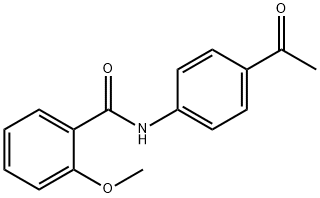 N-(4-acetylphenyl)-2-methoxybenzamide Structural