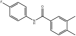 N-(4-fluorophenyl)-3,4-dimethylbenzamide Structural