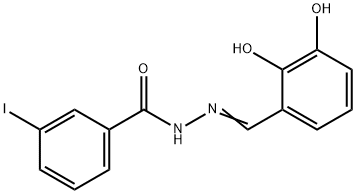 N'-(2,3-dihydroxybenzylidene)-3-iodobenzohydrazide Structural