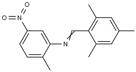 N-(mesitylmethylene)-2-methyl-5-nitroaniline Structural
