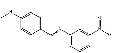 N-[4-(dimethylamino)benzylidene]-2-methyl-3-nitroaniline Structural