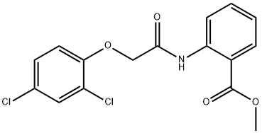 methyl 2-{[(2,4-dichlorophenoxy)acetyl]amino}benzoate Structural