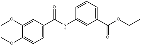 ethyl 3-[(3,4-dimethoxybenzoyl)amino]benzoate Structural