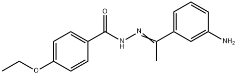 N'-[1-(3-aminophenyl)ethylidene]-4-ethoxybenzohydrazide Structural