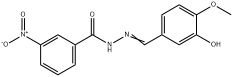 N'-(3-hydroxy-4-methoxybenzylidene)-3-nitrobenzohydrazide Structural