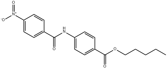 pentyl 4-({4-nitrobenzoyl}amino)benzoate Structural