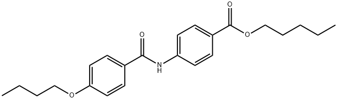 pentyl 4-[(4-butoxybenzoyl)amino]benzoate Structural