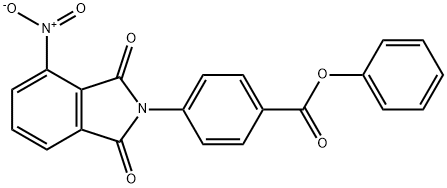 phenyl 4-{4-nitro-1,3-dioxo-1,3-dihydro-2H-isoindol-2-yl}benzoate Structural