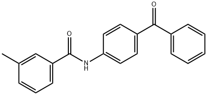 N-(4-benzoylphenyl)-3-methylbenzamide Structural