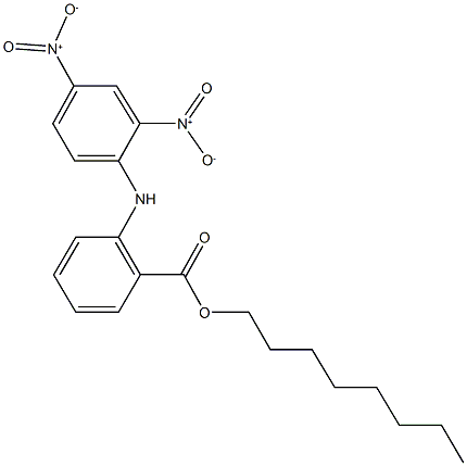 octyl 2-{2,4-bisnitroanilino}benzoate Structural