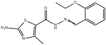 2-amino-N'-(2-ethoxybenzylidene)-4-methyl-1,3-thiazole-5-carbohydrazide