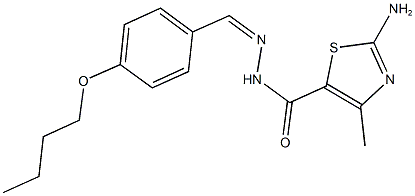 2-amino-N'-(4-butoxybenzylidene)-4-methyl-1,3-thiazole-5-carbohydrazide