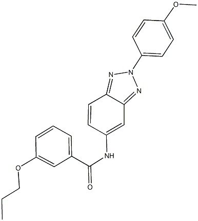 N-[2-(4-methoxyphenyl)-2H-1,2,3-benzotriazol-5-yl]-3-propoxybenzamide Structural