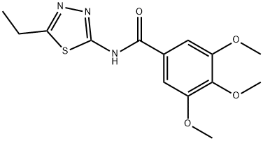 N-(5-ethyl-1,3,4-thiadiazol-2-yl)-3,4,5-trimethoxybenzamide Structural