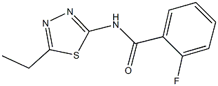 N-(5-ethyl-1,3,4-thiadiazol-2-yl)-2-fluorobenzamide Structural