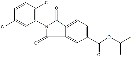 isopropyl 2-(2,5-dichlorophenyl)-1,3-dioxoisoindoline-5-carboxylate Structural
